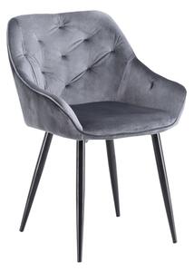 Jedálenská stolička DEKAN, 56x81x65, šedá
