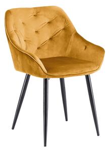 Jedálenská stolička DEKAN, 56x81x65, žltá