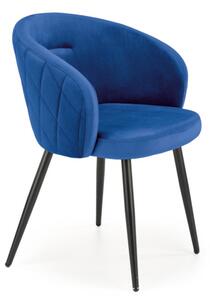 Jedálenská stolička BAND, 61x77x56, modrá