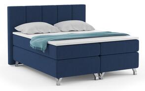 Čalúnená posteľ ATLANTIC vrátane úložného priestoru 140x200 Modrá