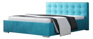 Čalúnená posteľ DIANA modrá rozmer 140x200 cm