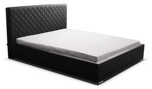 Čalúnená posteľ NEVADA čierna rozmer 180x200 cm