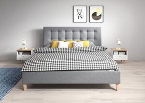 Čalúnená posteľ DAVID šedá rozmer 160x200 cm