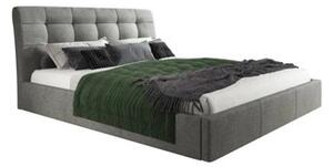 Čalúnená posteľ MALAGA šedá rozmer 180x200 cm