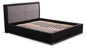 Čalúnená posteľ SIMONA čierna rozmer 180x200 cm