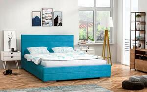 Čalúnená posteľ MONIKA modrá rozmer 160x200 cm