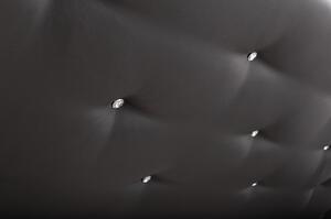 Čalúnená posteľ AGNES čierna rozmer 180x200 cm