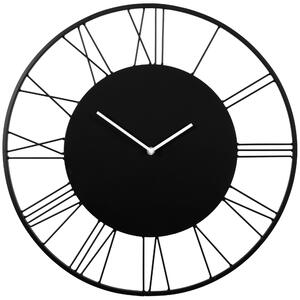 Tutumi, nástenné okrúhle hodiny Zegar 50 cm MC90101, čierna, ZEG-03623