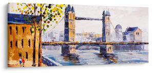 Obraz - Maľba mesta (120x50 cm)