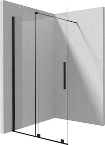 Deante Prizma stena sprchového kúta walk -in 90 cm čierna matný/sklo priehľadné KTJ_N39R