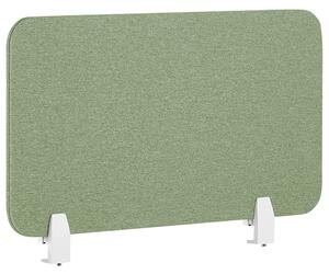 Stolová prepážka zelená PET materiál látkový poťah 80 x 40 cm akustický oddeľovač na pracovný stôl domáca kancelária
