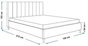 - Čalúnená posteľ LUX II ROZMER: Pre matrac 120 x 200 cm, FARBA NÔH: wenge