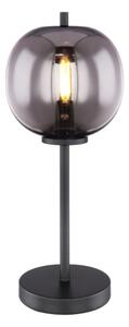 GLOBO 15345T BLACKY stolná lampa D185mm 1xE14 čierna, dymová