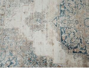 Modrý moderný koberec Paris 504 b 0,80 x 1,50 m