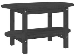 Konferenčný stolík čierny 80x45x45 cm borovicový masív