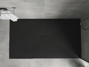 Mexen Hugo, SMC obdĺžniková sprchová vanička 150 x 100 cm, čierna matná, 42701015