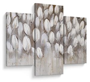 Obraz - Štruktúrované tulipány (90x60 cm)