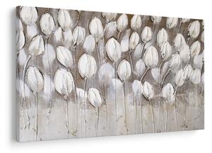 Obraz - Štruktúrované tulipány (90x60 cm)