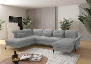 SEDACIA SÚPRAVA, textil, svetlosivá Sit & More - Sedačky, Online Only