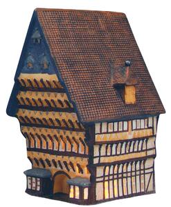 G. Wurm Porcelánový domček na čajové sviečky - Radnica mesta Hildesheim