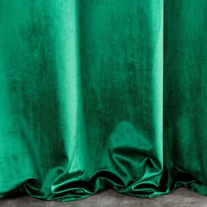 Dekorstudio Dekoračný záves SAMANTA na dekoračné kolieska - zelený Rozmer závesu: 140x250cm