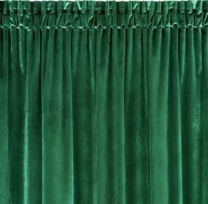Zelený zamatový záves SAMANTA 140x270 cm