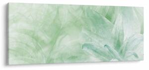 Obraz - Zelený kvet (120x50 cm)