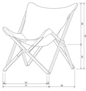 Skladacia stolička Lazy Afternoon 92 × 77 × 85 cm VTWONEN