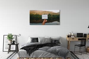 Obraz canvas Panorama ručné písmo 125x50 cm
