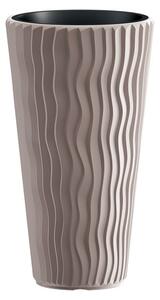 Prosperplast Kvetináč Sandy Slim, 35 x 62 x 35 cm , kávová