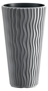 Prosperplast Kvetináč Sandy Slim ( 30 x 53 x 30 cm (Š x V x H), kamenná sivá) (100275827)