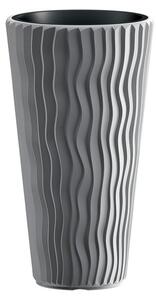 Prosperplast Kvetináč Sandy Slim,39 x 71 x 39 cm , kamenná sivá