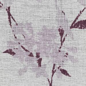 Bielo fialová záclona AMALIA na krúžkoch 140x250 cm