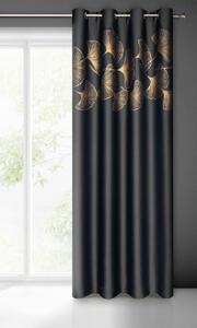 Dekorstudio Dekoračný záves GINKO v čiernej farbe Varianta: Výška závesu: 250 cm