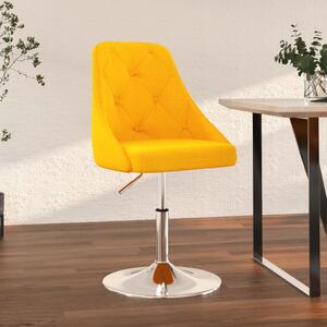 Barová stolička horčicovo-žltá látková