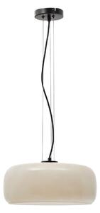 LED závesné svietidlo sivobéžové so skleneným tienidlom ø 38 cm Reig – Kave Home