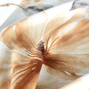 Dekorstudio EUROFIRANY Dekoračný záves SOFIA s béžovým kvetinovým vzorom