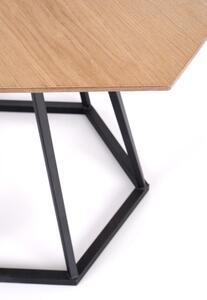 Halmar HERMAN stôl doska - prírodná, noha - čierna