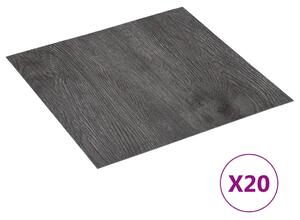 Samolepiace podlahové dosky 20 ks PVC 1,86 m² hnedé