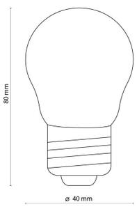 LED žiarovka CLEAR G45 E27/4,5W/230V 2200K