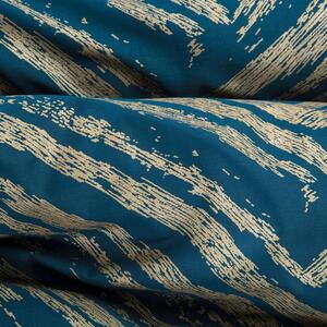 EUROFIRANY Posteľná bielizeň z bavlneného saténu 160 cm x 200 cm tmavomodrá satén 100% bavlna