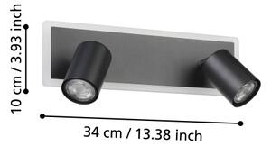 Eglo 901635 - LED bodové svietidlo RIMBOCCHI LED/12W/230V čierne