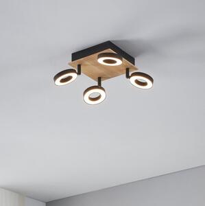 Eglo 901205 - LED bodové svietidlo RIELVES 4xLED/4,2W/230V čierna/hnedá