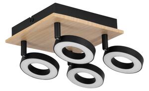 Eglo 901205 - LED bodové svietidlo RIELVES 4xLED/4,2W/230V čierna/hnedá