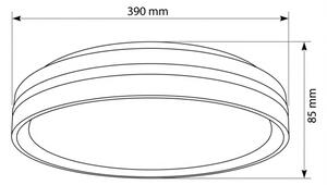 Brilagi - LED Stmievateľné svietidlo NAOMI LED/48W/230V 3000-6500K pr. 39 cm čierna+DO