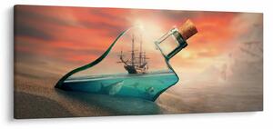Obraz - Život vo fľaši (120x50 cm)