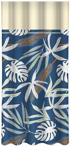 Elegantné závesy so vzorom palmových listov Modrá