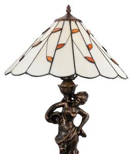 Brilagi - Tiffany vitrážová stolová lampa FOLIA 1xE27/60W/230V