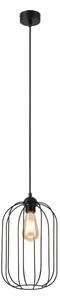 Závesný luster na lanku DESTELLO 1xE27/15W/230V pr. 21 cm čierny