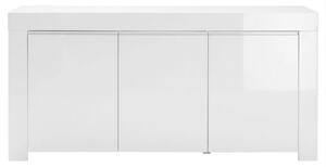 ŠIROKÁ KOMODA, biela s vysokým leskom, 160/84/50 cm MID.YOU - Online Only drobný nábytok, Online Only